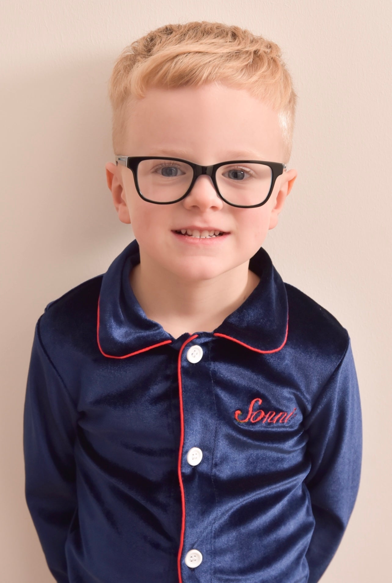 Boys Navy Luxe Pyjamas