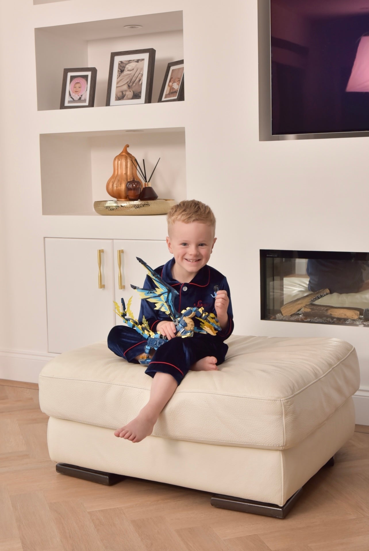 Boys Navy Luxe Pyjamas