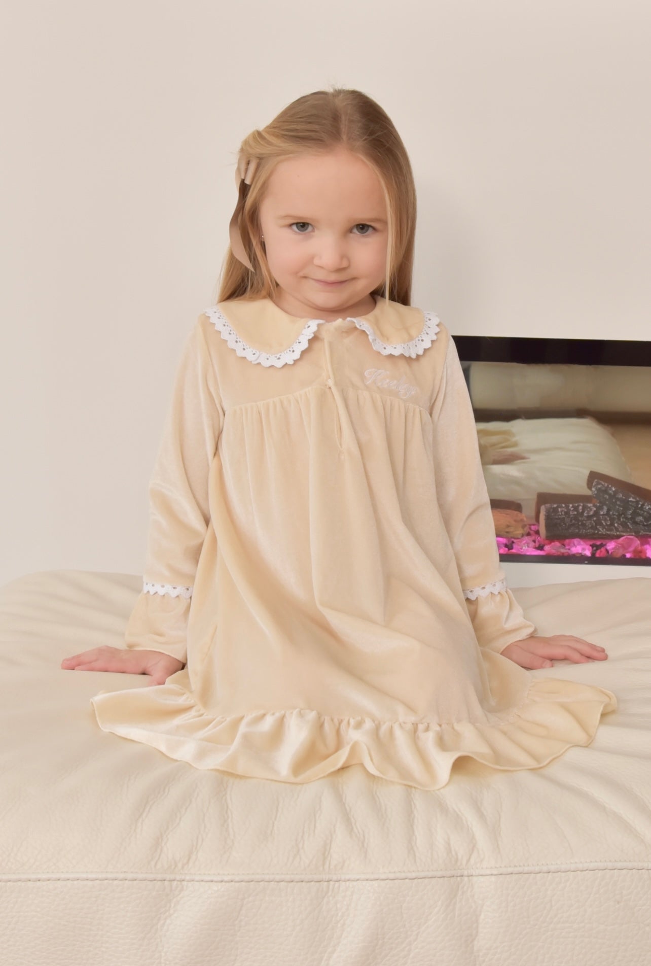 Girls Champagne Luxe Nightdress