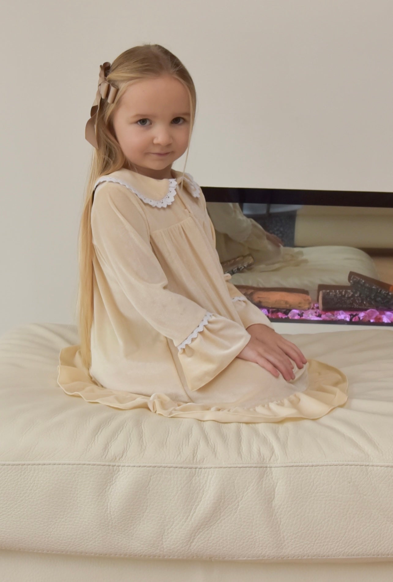 Girls Champagne Luxe Nightdress