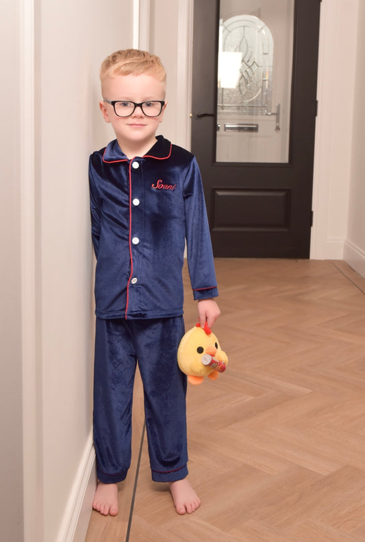 Boys Navy Luxe Pyjamas